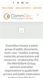 Mobile Screenshot of commdev.org